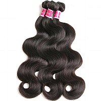 Body Wave Bundles Human Hair 161820Inch 3 Bundles Hair Extensions Body Weave Bundles Brazilian Human Hair Bundles 10A 100