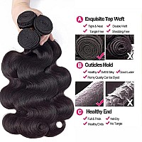 Body Wave Bundles Human Hair 161820Inch 3 Bundles Hair Extensions Body Weave Bundles Brazilian Human Hair Bundles 10A 100