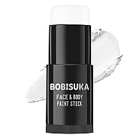 Bobisuka Face Body White Paint Stick Clown Makeup Eye Black Sticks For Sports White Foundation Face Painting Kit For Halloween