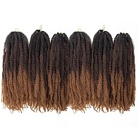 Marley Hair 18 Inch Marley Twist Hair Afro Twist Marley Braiding Hair For Faux Locs Crochet Hair Synthetic Hair Extensions1B4