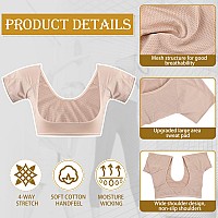 Zhanmai 3 Pcs Underarm Sweat Vest Armpit Sweat Proof Pads For Under Armpits Sweat Underarm Sweat Proof Pads For Womenwhite Bla