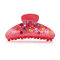 Liliewhite Hair Clip Hot Pink Acrylic Claws Hair Clips For Women Medium Size Nonslip Jaw Hair Clips Hair Accessory