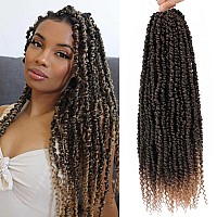 Befunny Passion Twist Crochet Hair18 Inch 6 Packs Pretwisted Passion Twist Hair Soft Pre Looped And Pre Twist Ombre Crochet Ha