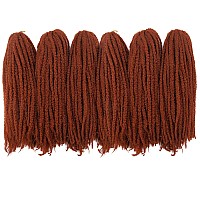 Afro Kinky Twist Crochet Hair Braids Marley Braid Hair 18Inch Senegalese Curly Crochet Synthetic Braiding Hair 6Packs350 18I