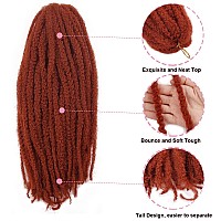 Afro Kinky Twist Crochet Hair Braids Marley Braid Hair 18Inch Senegalese Curly Crochet Synthetic Braiding Hair 6Packs350 18I