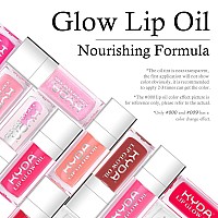 Kyda Hydrating Lip Glow Oil Moisturizing Lip Oil Glossy Transparent Plumping Lip Gloss Tinted Lip Oil For Lip Care And Dry Lip