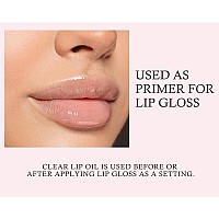 Kyda Hydrating Lip Glow Oil Moisturizing Lip Oil Glossy Transparent Plumping Lip Gloss Tinted Lip Oil For Lip Care And Dry Lip