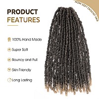 Wignee 120 Strands Faux Locs Crochet Hair 12 Inches Short Faux Locs Prelooped Soft Locs Dreadlock Crochet Hair 6 Packs Pretwis