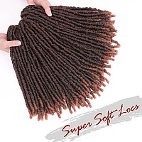 Wignee 120 Strands Faux Locs Crochet Hair 12 Inches Short Faux Locs Prelooped Soft Locs Dreadlock Crochet Hair 6 Packs Pretwis