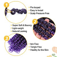 Passion Twist Hair 10 Inch 8 Packs Pre Twisted Passion Twist Crochet Hair For Black Women Pre Looped Passion Twist Curly Croch