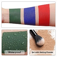 Bobisuka Pro Red Face Body Paint Stick Blendable Red Eyeblack Painting Sticks For Sports Facepaints For Halloween Makeup Clo