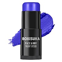 Bobisuka Blue Face Body Paint Stick Professional Dark Blue Eyeblack Sticks For Sports Blendable Body Painting For Halloween Ma