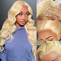 Manyisi 613 Lace Front Wig Human Hair 13X4 Body Wave Blonde Lace Front Wigs Human Hair Pre Plucked With Baby Hair 613 Hd Lace Fr