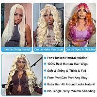 Manyisi 613 Lace Front Wig Human Hair 13X4 Body Wave Blonde Lace Front Wigs Human Hair Pre Plucked With Baby Hair 613 Hd Lace Fr