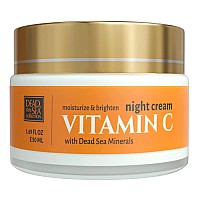 Dead Sea Collection Vitamin C Moisturizing Night Cream Face Cream With Vitamin C Firming Cream With Dead Sea Minerals And Vi