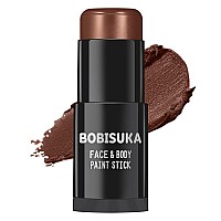 Bobisuka Brown Face And Body Paint Stick Chocolate Brown Eye Black Stick For Sports Waterproof Oilbased Painting Kit For Hall