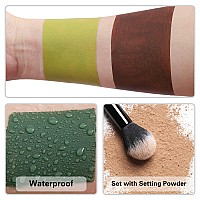 Bobisuka Brown Face And Body Paint Stick Chocolate Brown Eye Black Stick For Sports Waterproof Oilbased Painting Kit For Hall