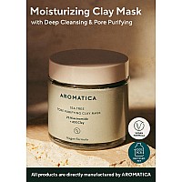 Aromatica Tea Tree Pore Purifying Clay Mask 2 Niacineamide 45 Clay Deep Cleansing Mask For Porepurifying Vegan Cruelt