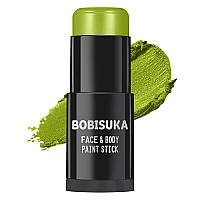 Bobisuka Ogre Green Face Body Paint Stick Light Green Eye Black Painting Sticks For Sports Facepaints Makeup For Halloween Gob