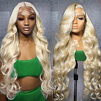 Alipeacock 613 Blonde Lace Front Wig Human Hair 13X4 Body Wave Lace Front Wigs Human Hair Pre Plucked With Baby Hair 150 Densit