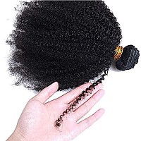 Mongolian Afro Curly Human Hair Bundles 14 14 14 Inch 4B 4C Afro Curly Weave Hair Human Hair Bundles Virgin Hair Coily Afro Kink