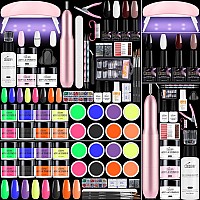 Cooserry Acrylic Nail Kit For Beginners With Everything 65 In 1 Nail Kit Set Professional Acrylic With Everything Gel Nail Pol