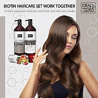 Dead Sea Collection Biotin Oil Shampoo And Conditioner Set For Strengthening And Volume With Pure Dead Sea Minerals Nutritio