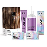 Igk Permanent Color Kit Old Hollywood Warm Mahogany Blonde 7Gm Easy Application Strengthen Shine Vegan Cruelty Free