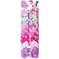 Disney Minnie Mouse Hair Accessories Gift Set 7 Pcs 4 Inch Bows Alligator Clips Ages 3