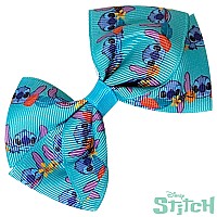 Luv Her Disney Stitch Hair Bows 7 Pcs 4 Inch Bow Bundle Hair Accessories Gift Set Alligator Clip Ages 3