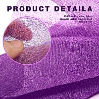 3 Pieces Exfoliating Washcloth Shower Towel African Net Sponge Japanese Wash Cloth Face Exfoliating Sponge Loofah Exfoliating Bo