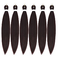 Braiding Hair Pre Stretched Easy Twist Braids Yaki Texture Professional Synthetic Braiding Hair 6 Pcslot 26 Inches Hot Water Se