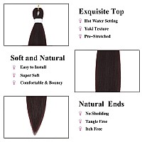 Braiding Hair Pre Stretched Easy Twist Braids Yaki Texture Professional Synthetic Braiding Hair 6 Pcslot 26 Inches Hot Water Se