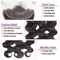 Lemoda 13X6 Frontal 22 Inch Body Wave Hd Transparent Lace Frontals 12A Brazilian Virgin Human Hair Lace Frontal Closure Natural