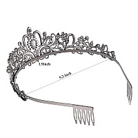 3 Pack Sparkling Crystal Princess Tiaras For Women Crown Queen Fashion Headband For Wedding Birthday Bride Bridal Prom Party Val