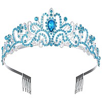 Sparkling Crystal Princess Tiaras For Women Crown Queen Fashion Headband For Wedding Birthday Bride Bridal Prom Party Valentines