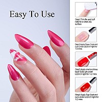 Imtiti Pearl Gel Nail Polish 1 Pcs 15Ml Pink Red Color Soak Off Led Longlasting Nail Gel Polish Nail Art Starter Manicure Salo