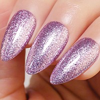 Imtiti Orchid Purple Gel Nail Polish 1 Pcs 15Ml Platinum Glitter Purple Color Soak Off Led Longlasting Nail Gel Polish Nail Ar