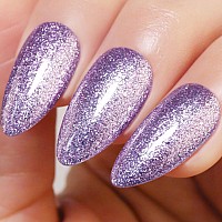 Imtiti Medium Purple Gel Nail Polish 1 Pcs 15Ml Platinum Glitter Color Soak Off Led Longlasting Nail Gel Polish Nail Art Start