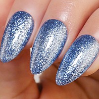 Imtiti Royal Blue Gel Nail Polish 1 Pcs 15Ml Platinum Glitter Color Soak Off Led Longlasting Nail Gel Polish Nail Art Starter