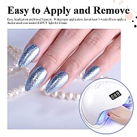 Imtiti Royal Blue Gel Nail Polish 1 Pcs 15Ml Platinum Glitter Color Soak Off Led Longlasting Nail Gel Polish Nail Art Starter