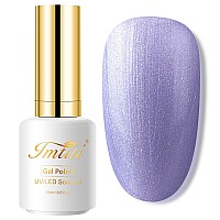 Imtiti Pearl Purple Gel Nail Polish 1 Pcs 15Ml Purple Grey Color Soak Off Led Longlasting Nail Gel Polish Nail Art Starter Man