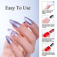 Imtiti Pearl Purple Gel Nail Polish 1 Pcs 15Ml Purple Grey Color Soak Off Led Longlasting Nail Gel Polish Nail Art Starter Man