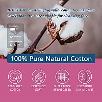 Bileevo Disposable Face Towels Xl 10 X 12 100 Cotton Clean Face Towelettes Face Cloths For Washing Face Ultra Soft Makeu