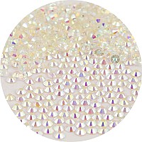 Ncb Nancybeads 3000Pcs Flatback Round Glass Nail Art Rhinestones Crystal For Diy Making Accessories Shoes Clothes Face Art Ba