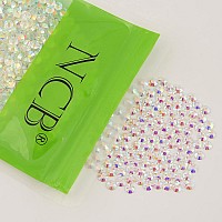 Ncb Nancybeads 1500Pcs Flatback Round Glass Nail Art Rhinestones Crystal For Diy Making Accessories Shoes Clothes Face Art Ba