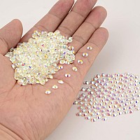 Ncb Nancybeads 1500Pcs Flatback Round Glass Nail Art Rhinestones Crystal For Diy Making Accessories Shoes Clothes Face Art Ba