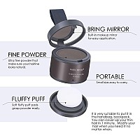 Freeorr Root Touch Up Hair Powder Hairline Shadow For Thinning Hair Gray Hair Coverage For Women And Men Dark Tan