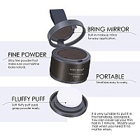 Freeorr Root Touch Up Powder Hairline Shadow For Thinning Hair Gray Coverage For Women And Men Dark Maroon