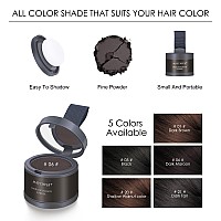 Freeorr Root Touch Up Powder Hairline Shadow For Thinning Hair Gray Coverage For Women And Men Dark Maroon